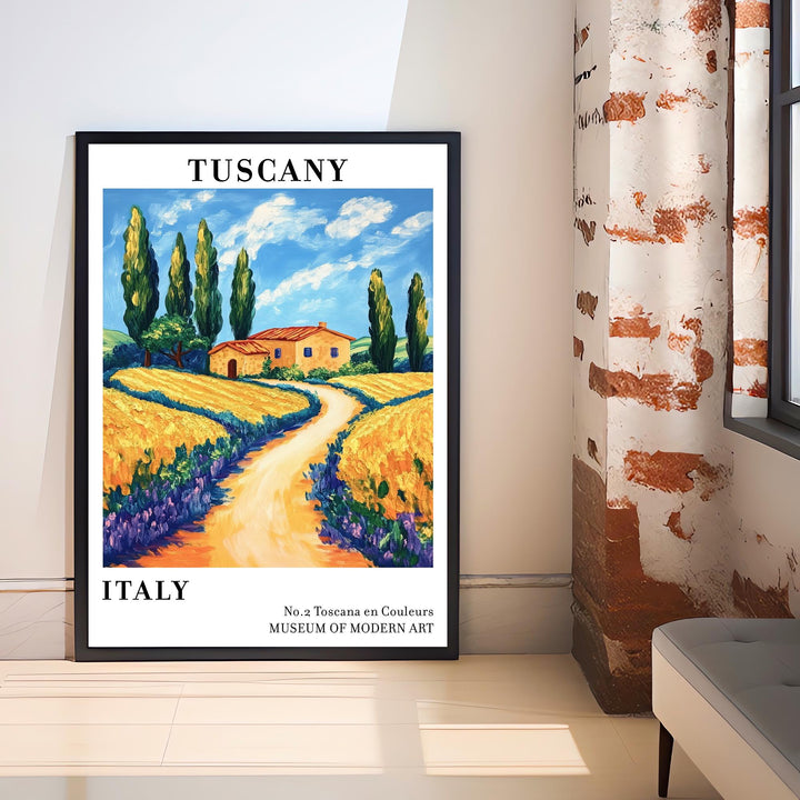 Tuscany Italy Travel Poster Wall Decor Wall Art Tuscany Landscape Wall Hanging Home Décor Italian Countryside Gift Art Lovers Scenic Print