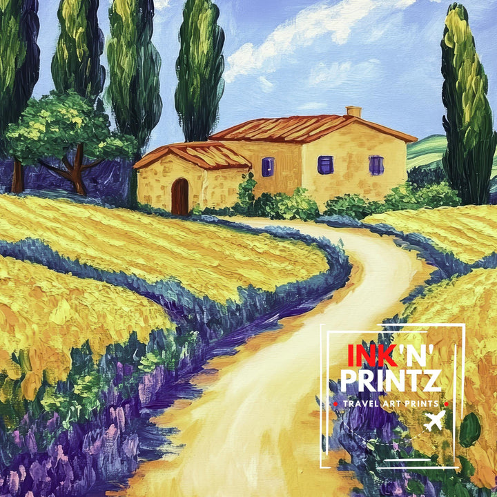 Tuscany Italy Travel Poster