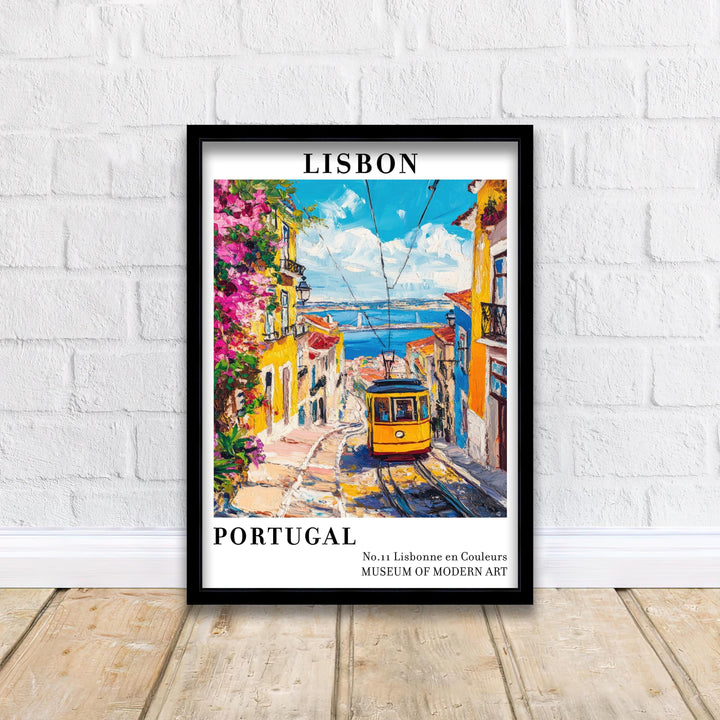 Lisbon Portugal Travel Poster Wall Decor Wall Art Lisbon Landscape Wall Hanging Home Décor Portuguese City Gift Art Lovers Scenic Print