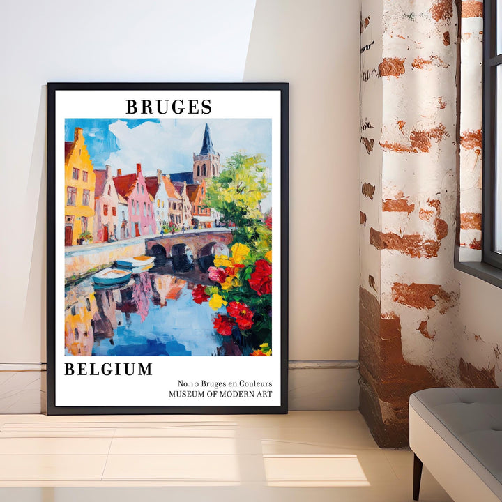 Bruges Belgium Travel Poster