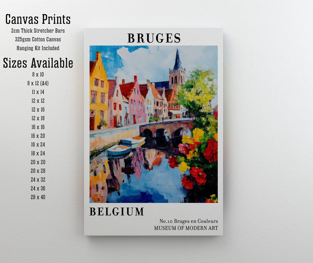 Bruges Belgium Travel Poster