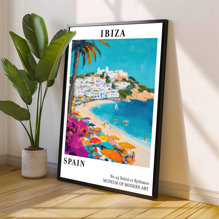 Ibiza Spain Travel Poster Wall Decor Wall Art Ibiza Landscape Wall Hanging Home Décor Balearic Islands Gift Art Lovers Scenic Print