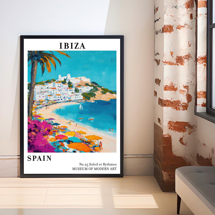 Ibiza Spain Travel Poster Wall Decor Wall Art Ibiza Landscape Wall Hanging Home Décor Balearic Islands Gift Art Lovers Scenic Print