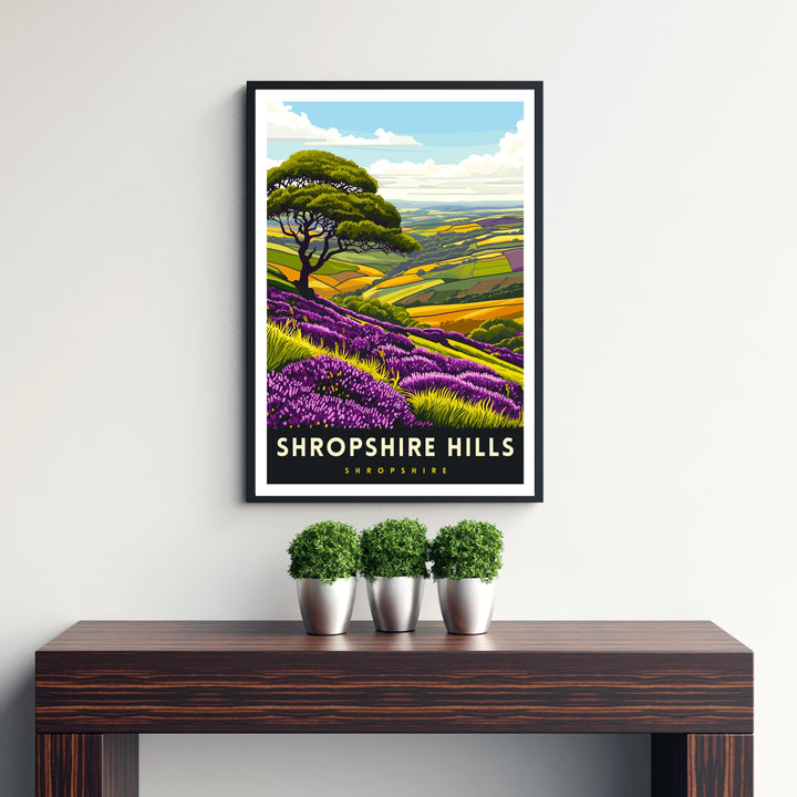 Shropshire Hills Travel Poster – Shropshire Wall Art