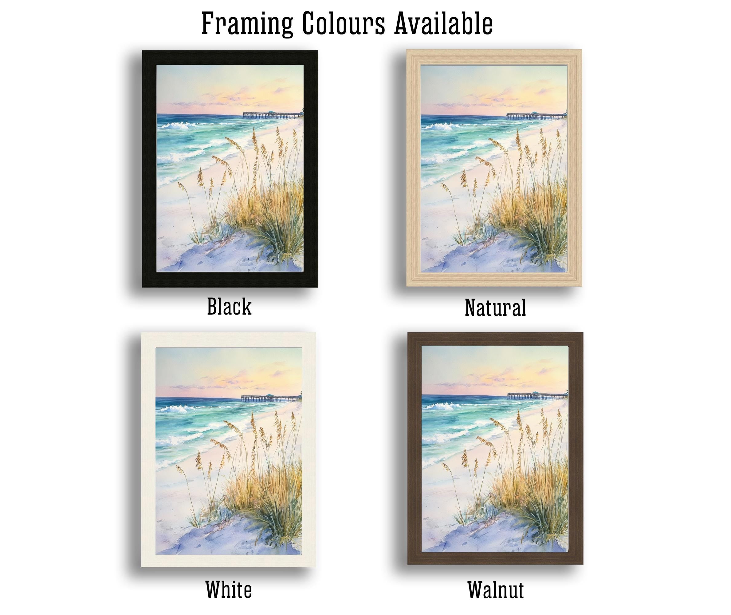 Anna Maria Island Watercolor Painting Wall Art Anna Maria Island Print Florida Beach Art Coastal Decor Watercolor Art Beach Lover Gift