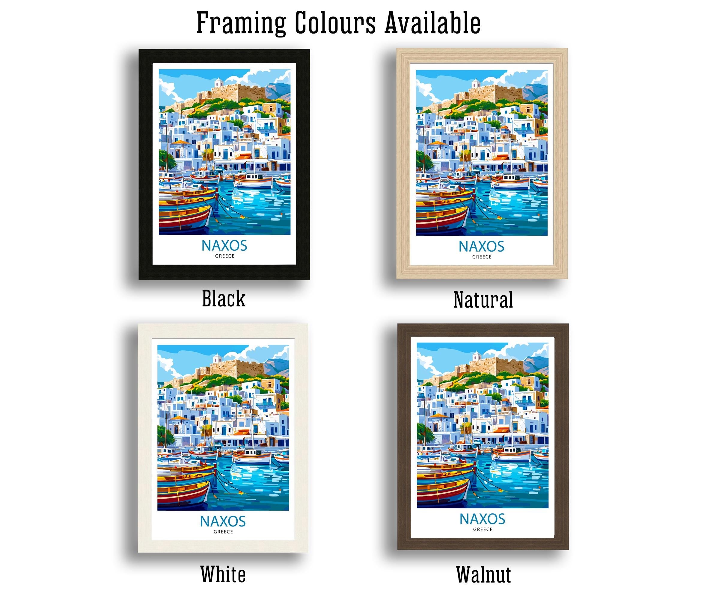 Naxos Travel Poster Greek Island Art Naxos Print Greece Travel Decor Greek Islands Poster Scenic Naxos Art