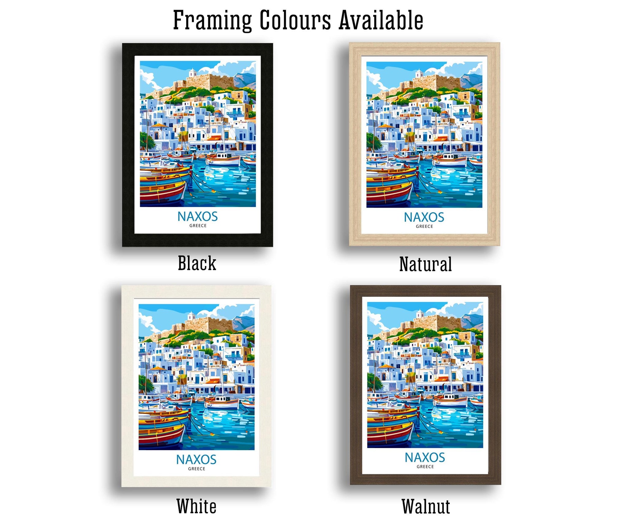 Naxos Travel Poster Greek Island Art Naxos Print Greece Travel Decor Greek Islands Poster Scenic Naxos Art