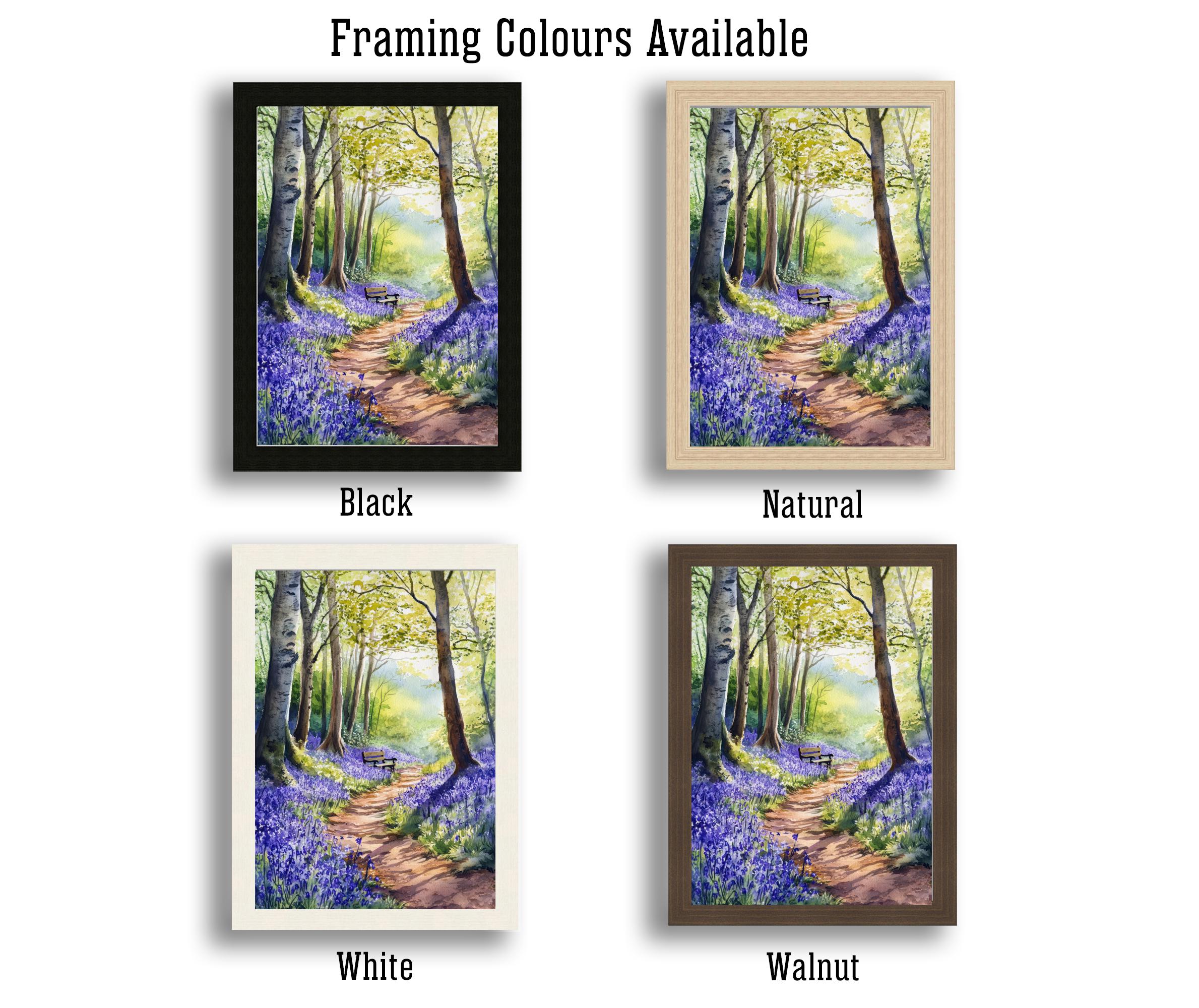 Forest of Dean Watercolour Painting UK Woodland Art Forest of Dean Print Scenic Forest Art Nature Watercolour Decor