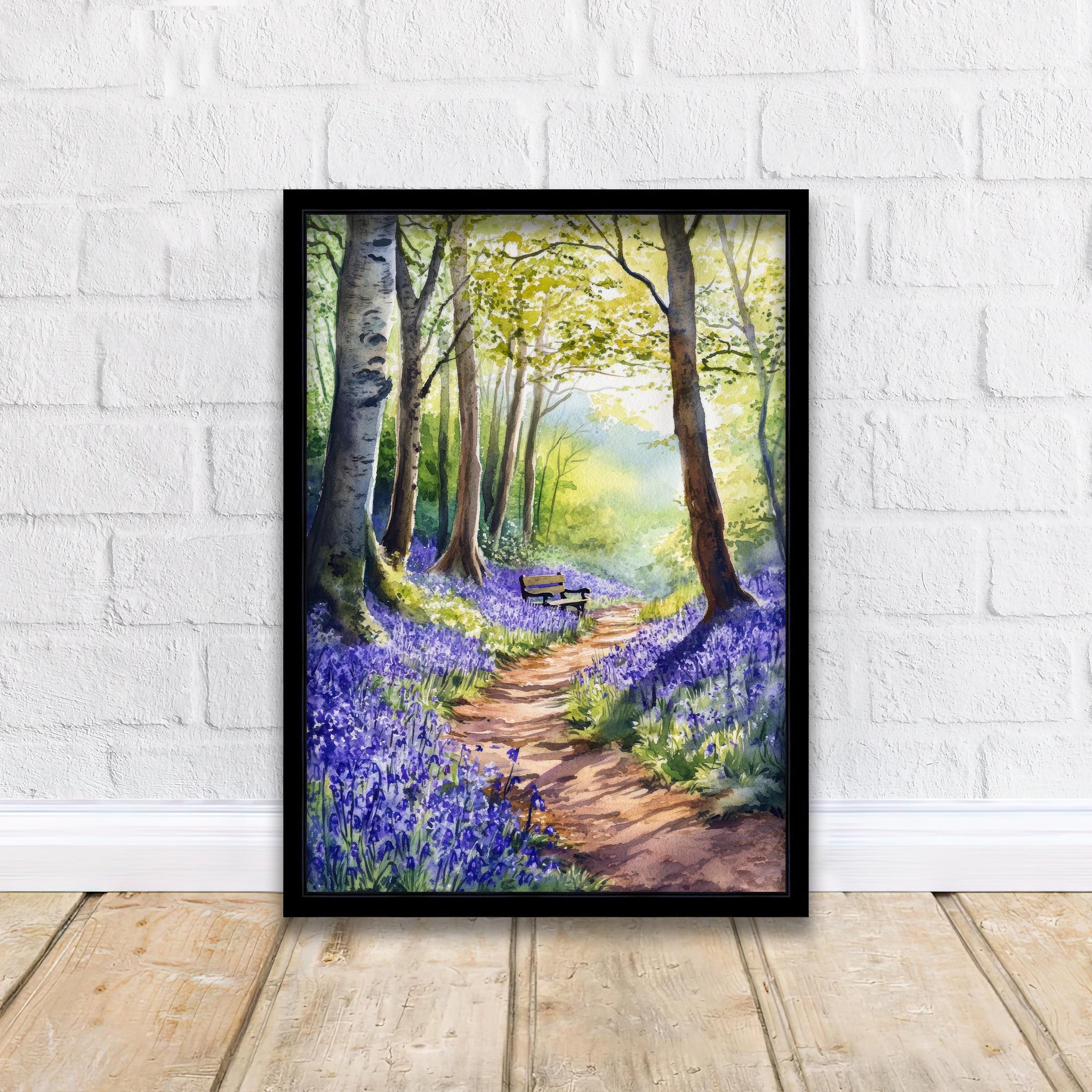 Forest of Dean Watercolour Painting UK Woodland Art Forest of Dean Print Scenic Forest Art Nature Watercolour Decor