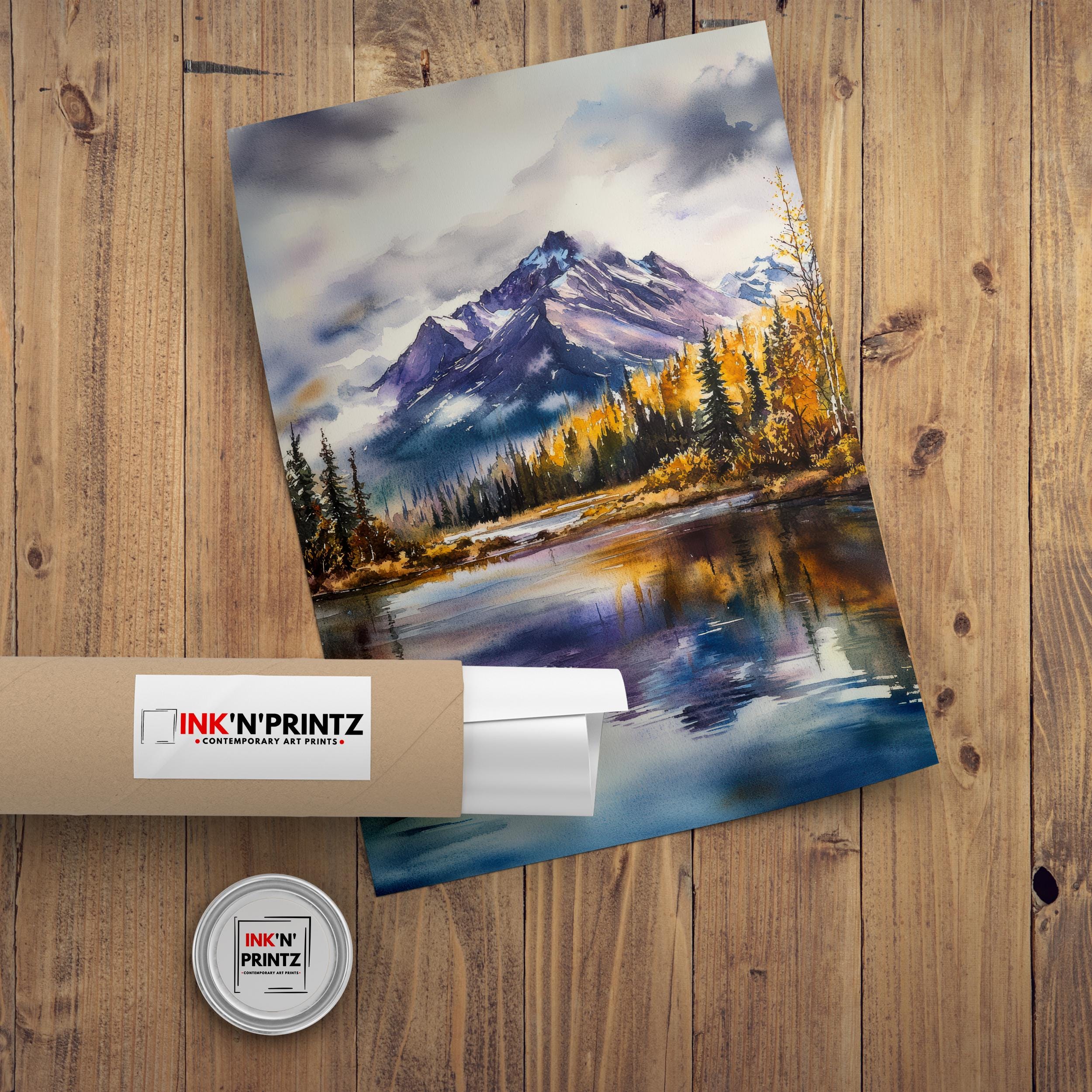 Mount Elbert Watercolor Painting Colorado Mountain Art Elbert Print Scenic Nature Art Watercolor Rocky Mountain Decor Colorado Landscape