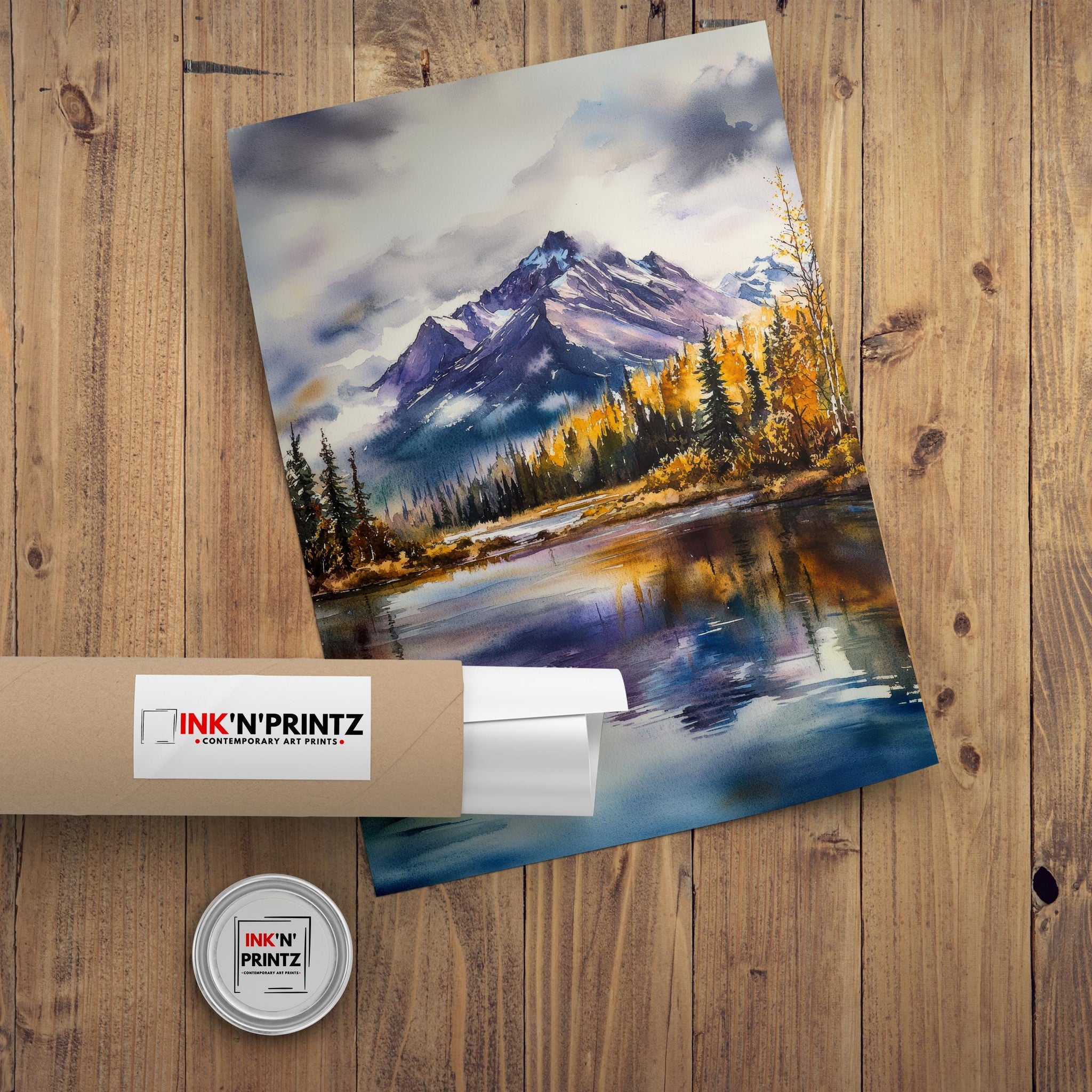 Mount Elbert Watercolor Painting Colorado Mountain Art Elbert Print Scenic Nature Art Watercolor Rocky Mountain Decor Colorado Landscape