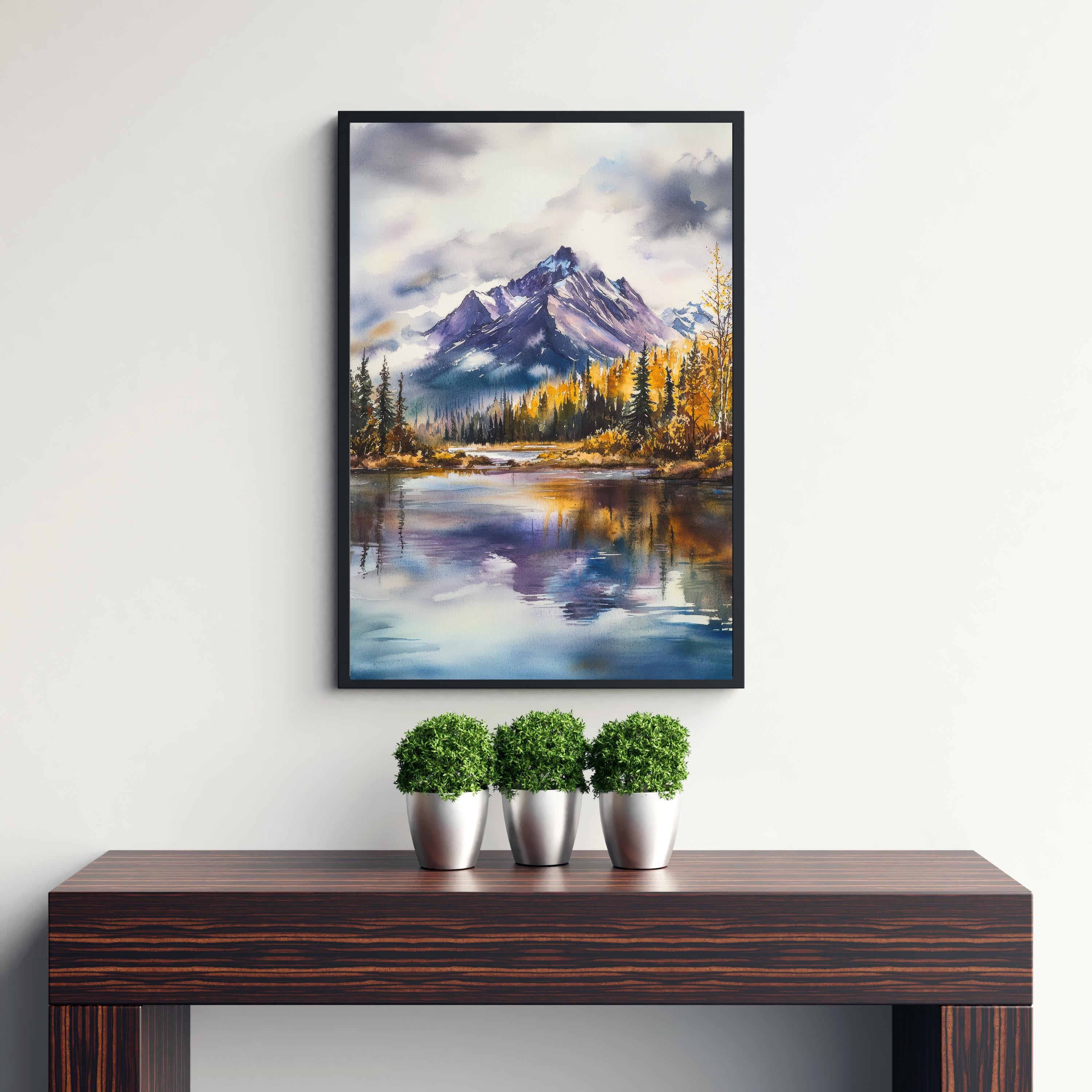 Mount Elbert Watercolor Painting Colorado Mountain Art Elbert Print Scenic Nature Art Watercolor Rocky Mountain Decor Colorado Landscape