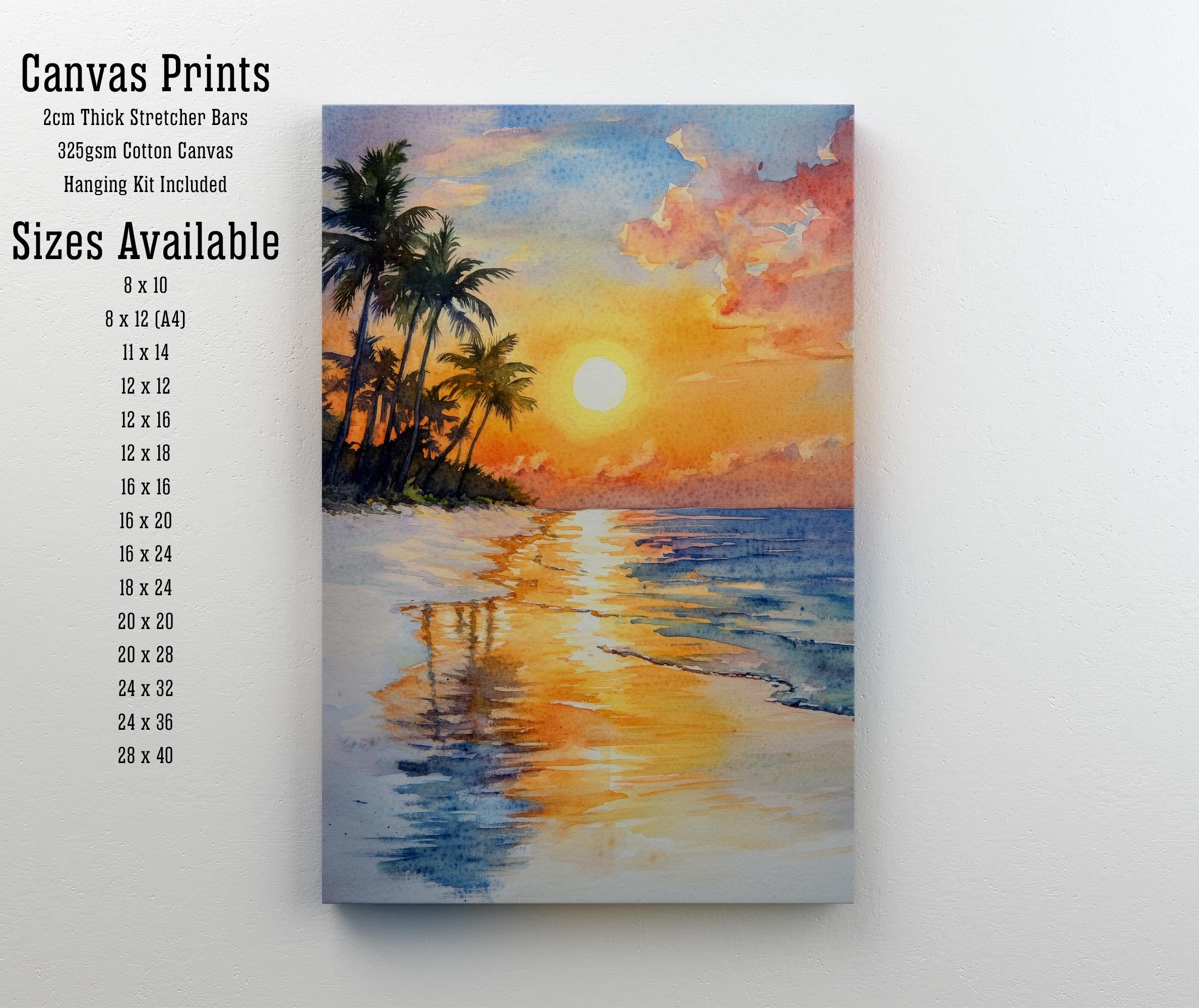 Key West Florida Watercolor Painting Key West Beach Art Florida Print Watercolor Seascape Tropical Art Key West Decor