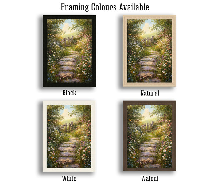 Victorian Wild Garden Art Print Cottagecore Decor Overgrown Garden Wall Art Vintage Nature Poster for Cozy Homes and Nature Inspired Spaces