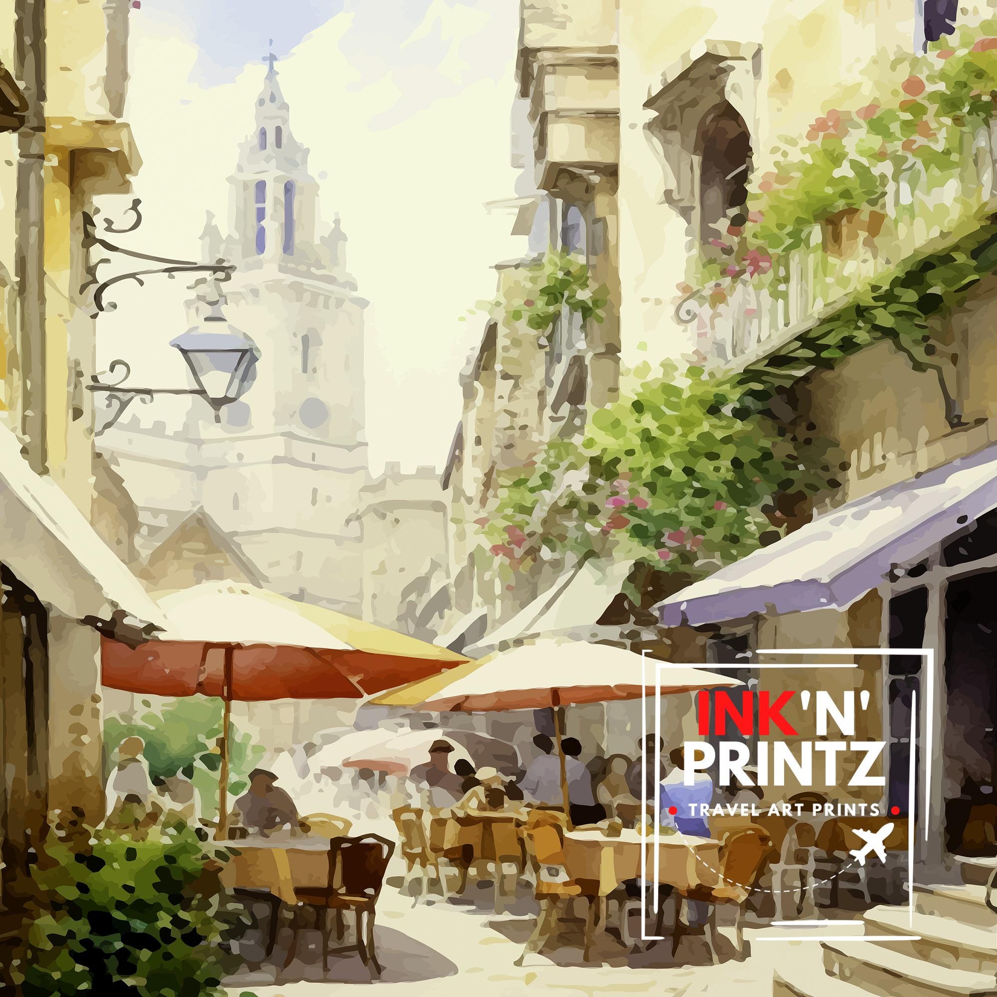 Avignon France Travel Print , Avignon Wall Decor, Avignon Home Living Decor, Avignon France Illustration, Travel Poster Gift for Avignon
