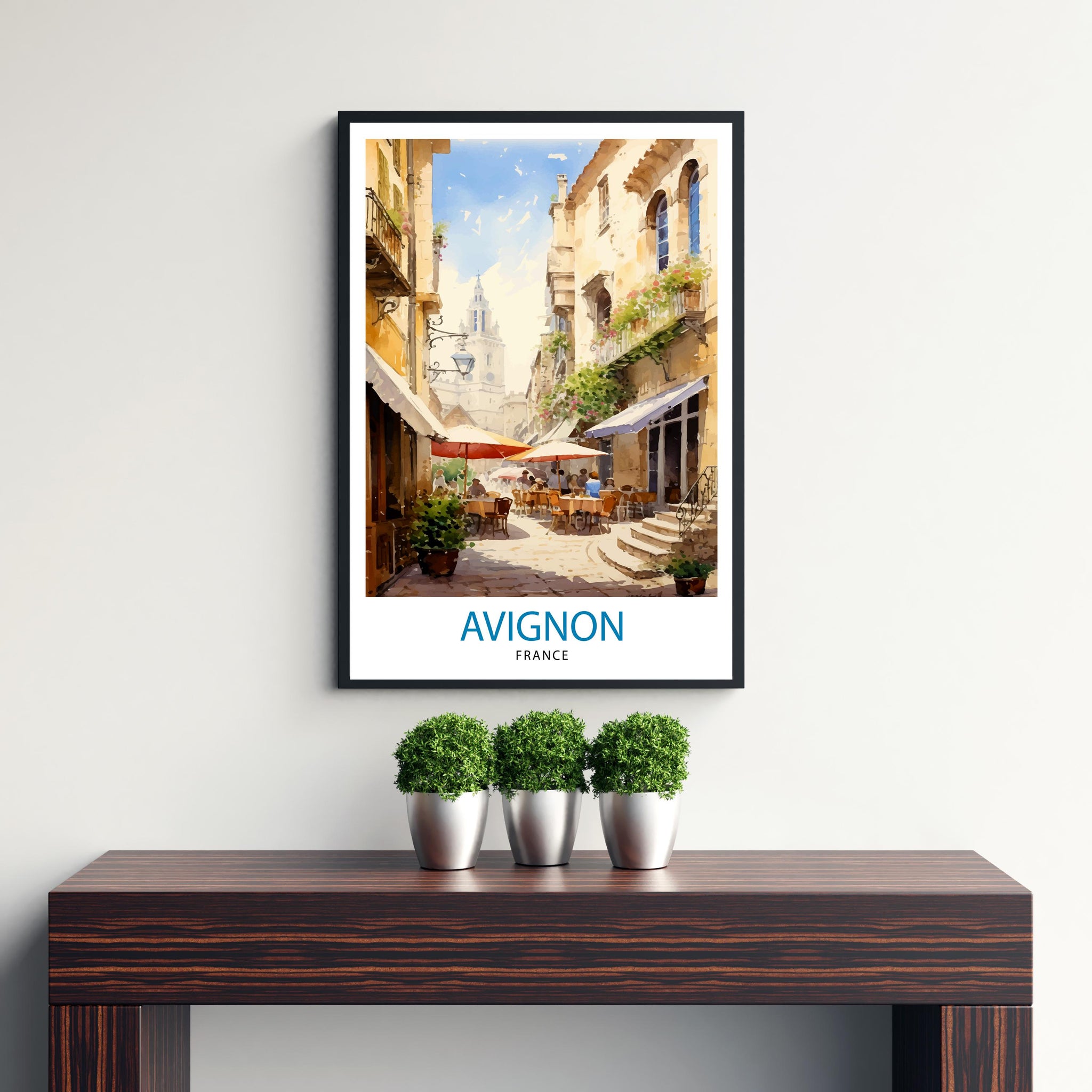 Avignon France Travel Print , Avignon Wall Decor, Avignon Home Living Decor, Avignon France Illustration, Travel Poster Gift for Avignon