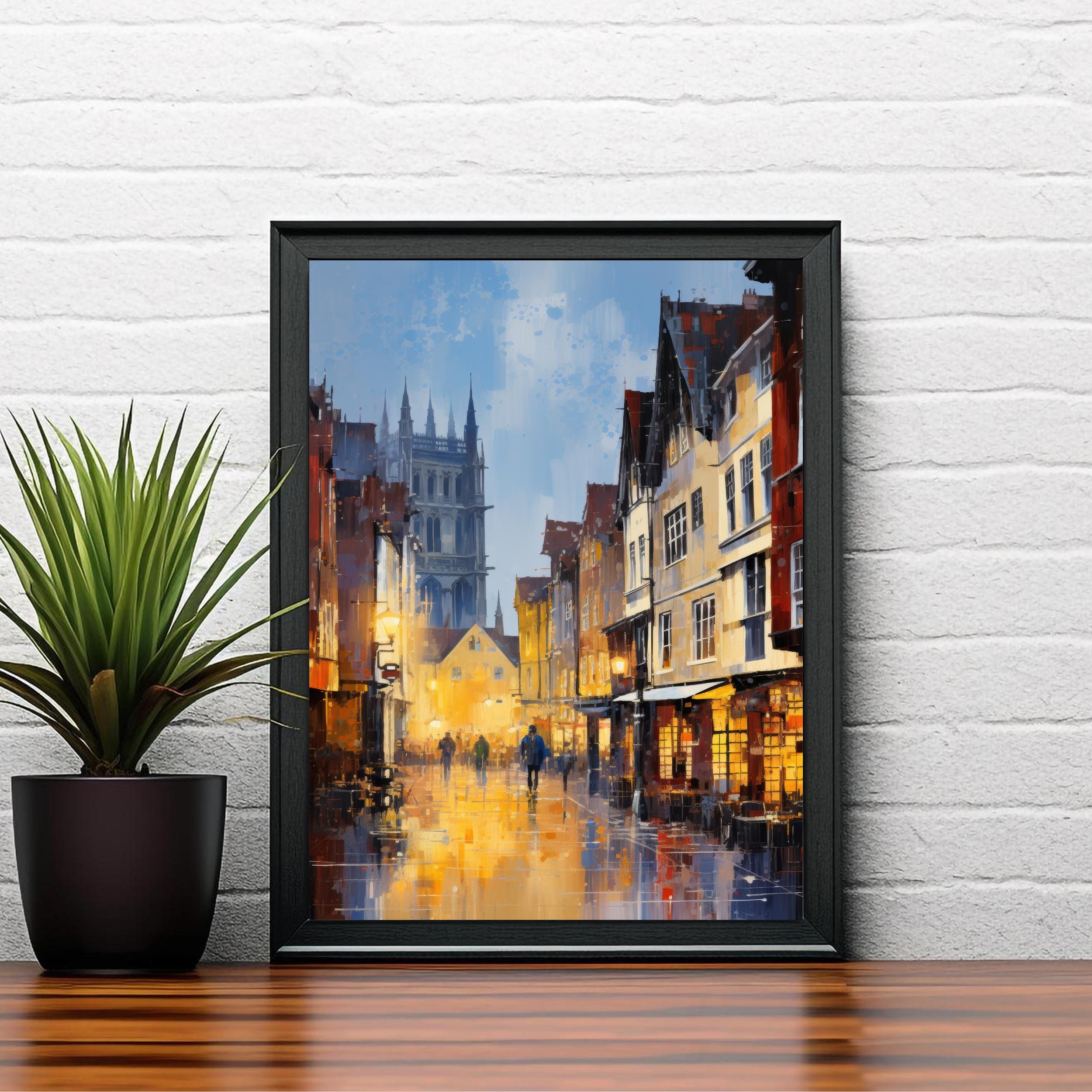 Shambles York Watercolor Painting Historic York Art Shambles Print Scenic York Watercolor Decor