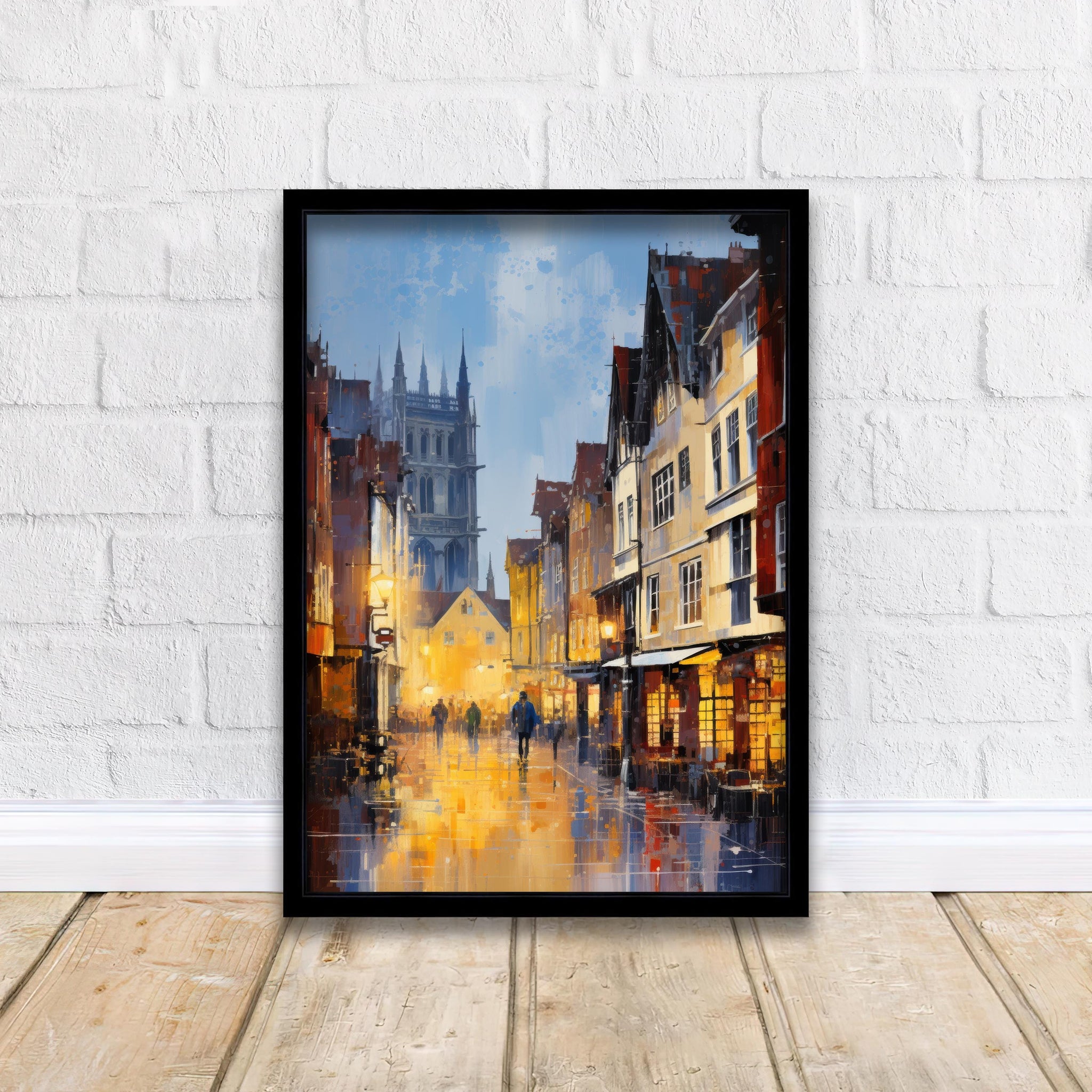 Shambles York Watercolor Painting Historic York Art Shambles Print Scenic York Watercolor Decor
