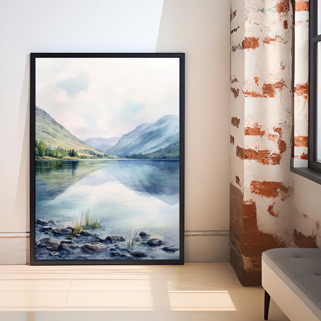 Ennerdale Watercolor Painting Lake District Art Ennerdale Print Scenic Lake District Decor Ennerdale Watercolor Art
