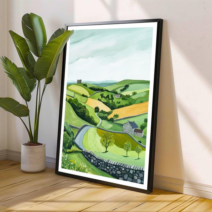 Scottish Highlands Travel Poster Scotland Landscape Art Scottish Highlands Print Scenic Scottish Nature Poster