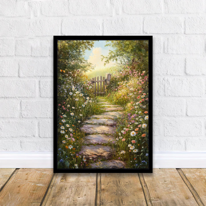 Victorian Wild Garden Art Print Cottagecore Decor Overgrown Garden Wall Art Vintage Nature Poster for Cozy Homes and Nature Inspired Spaces