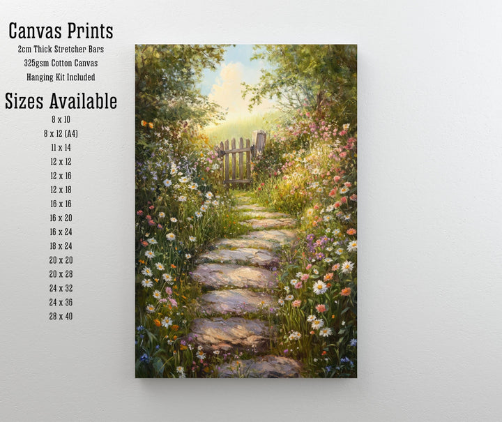 Victorian Wild Garden Art Print Cottagecore Decor Overgrown Garden Wall Art Vintage Nature Poster for Cozy Homes and Nature Inspired Spaces