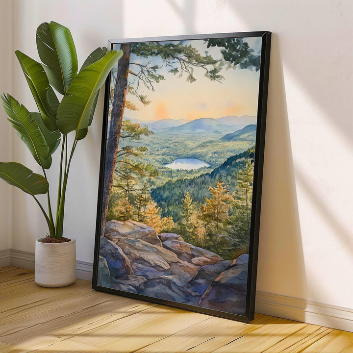 Catskill Mountains Watercolor Painting New York Landscape Art Catskill Print Scenic Mountain Decor