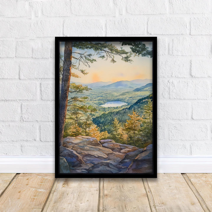 Catskill Mountains Watercolor Painting New York Landscape Art Catskill Print Scenic Mountain Decor