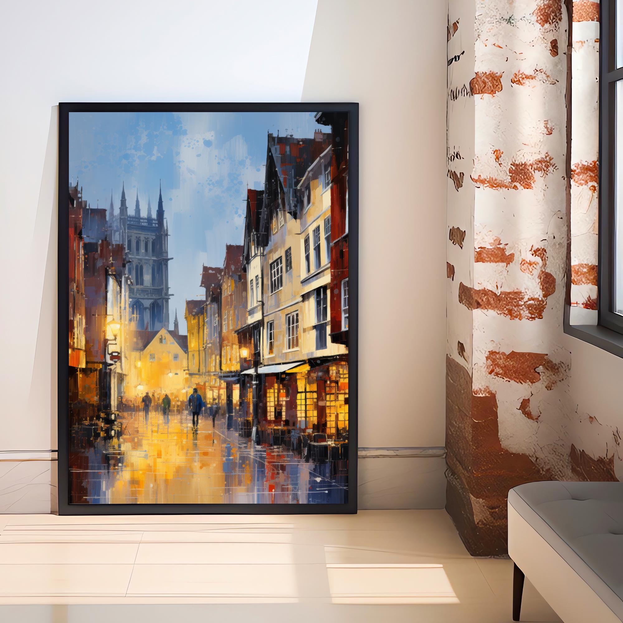 Shambles York Watercolor Painting Historic York Art Shambles Print Scenic York Watercolor Decor