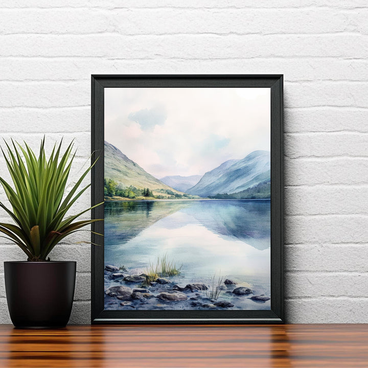 Ennerdale Watercolor Painting Lake District Art Ennerdale Print Scenic Lake District Decor Ennerdale Watercolor Art