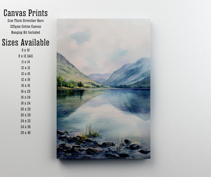 Ennerdale Watercolor Painting Lake District Art Ennerdale Print Scenic Lake District Decor Ennerdale Watercolor Art