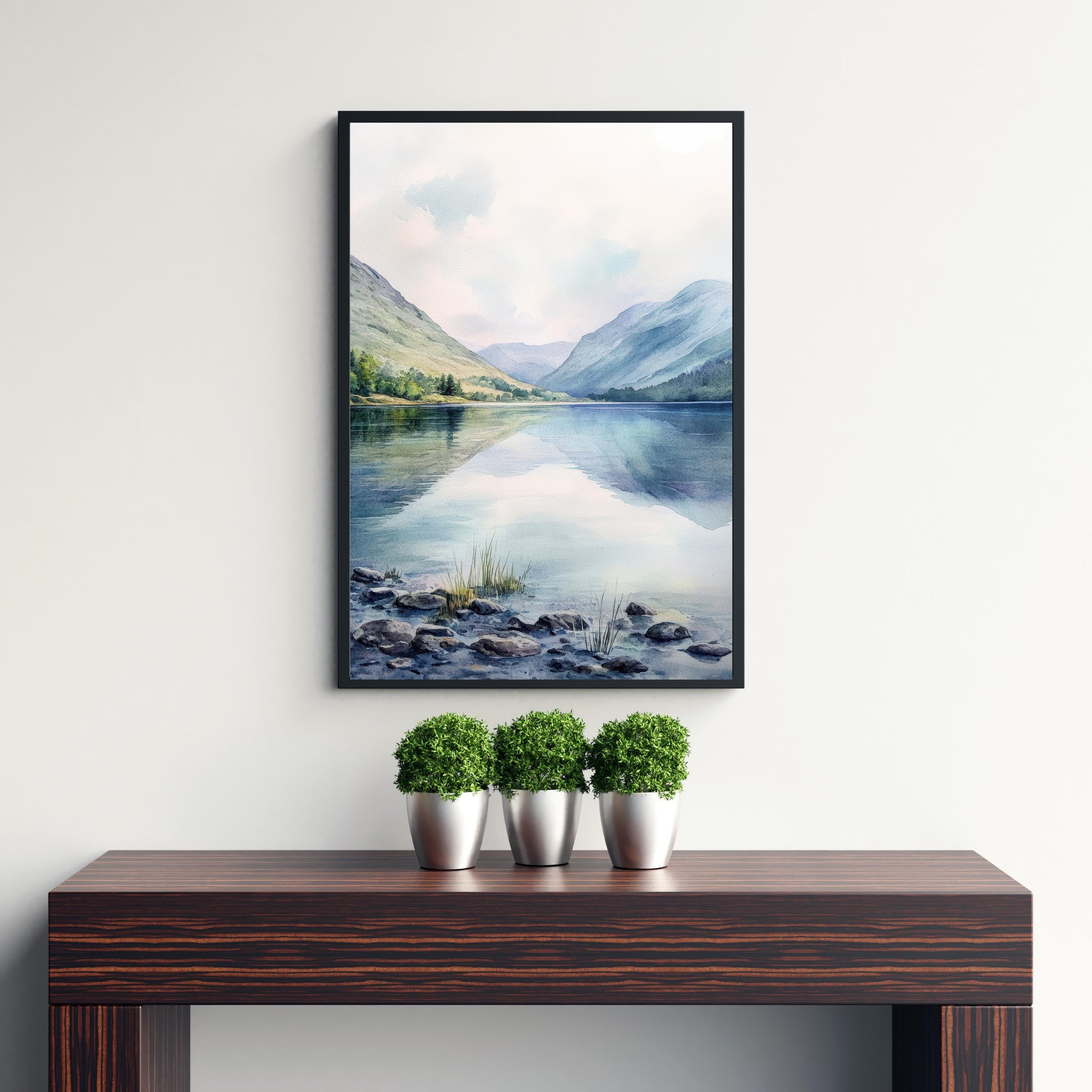 Ennerdale Watercolor Painting Lake District Art Ennerdale Print Scenic Lake District Decor Ennerdale Watercolor Art
