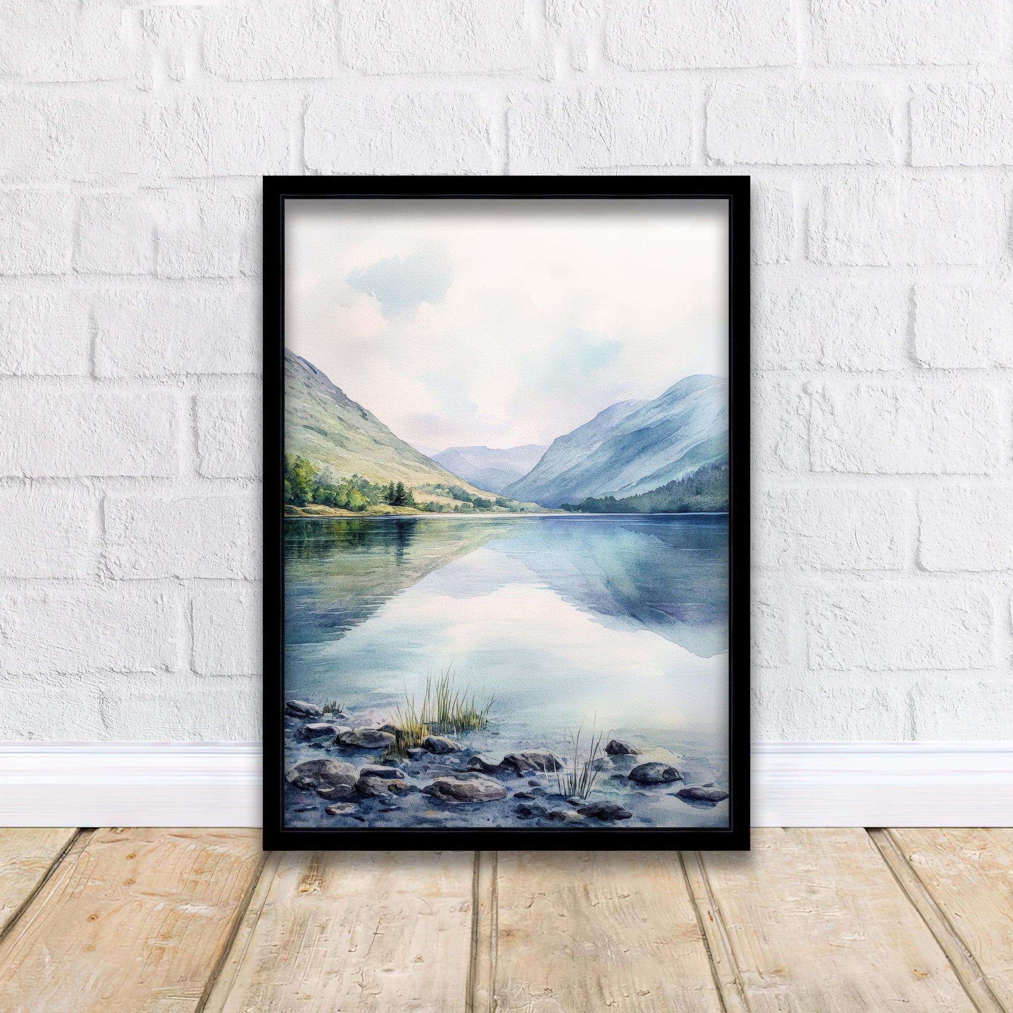 Ennerdale Watercolor Painting Lake District Art Ennerdale Print Scenic Lake District Decor Ennerdale Watercolor Art