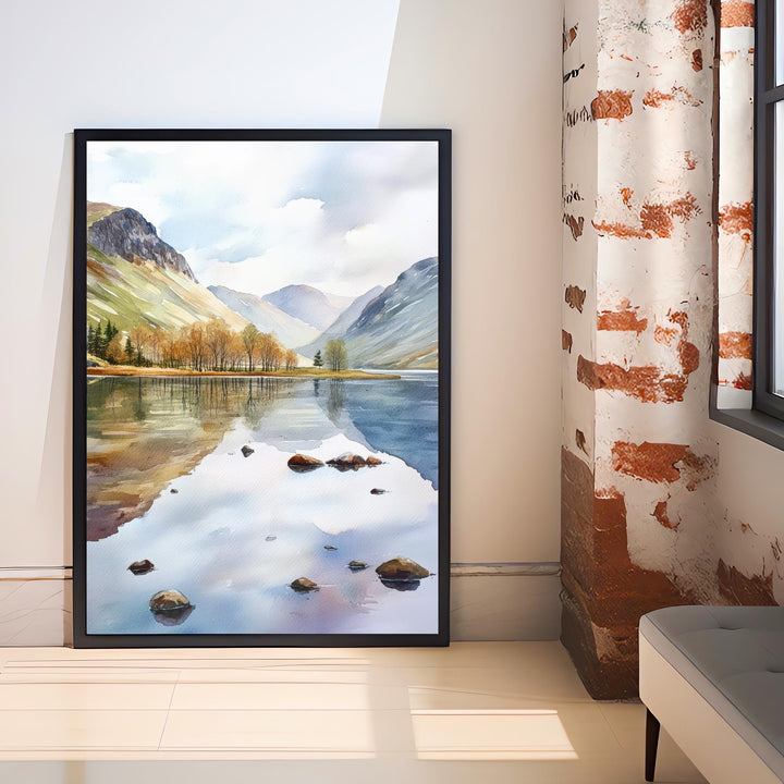 Buttermere Watercolor Painting Lake District Art Buttermere Print Scenic UK Watercolor Nature Decor