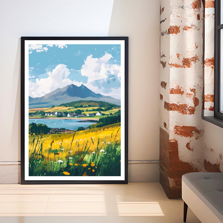 Isle of Arran Travel Poster Scotland Island Art Arran Print Scenic Scottish Isle Poster Isle of Arran Decor