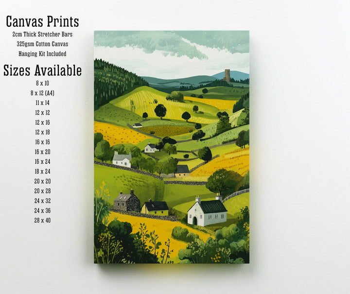 Scottish Highlands Travel Poster Scotland Landscape Art Scottish Highlands Print Scenic Scottish Nature Poster