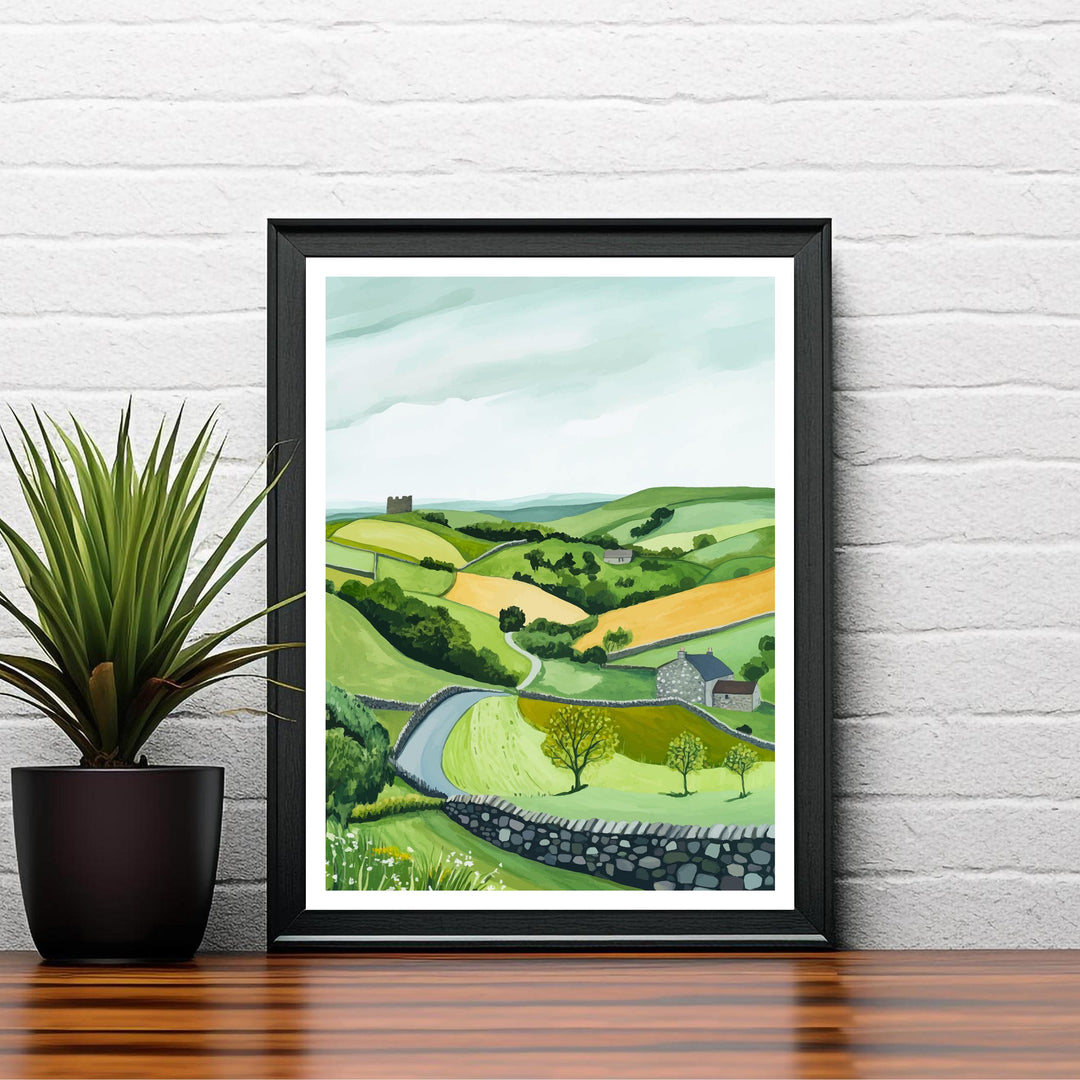 Scottish Highlands Travel Poster Scotland Landscape Art Scottish Highlands Print Scenic Scottish Nature Poster