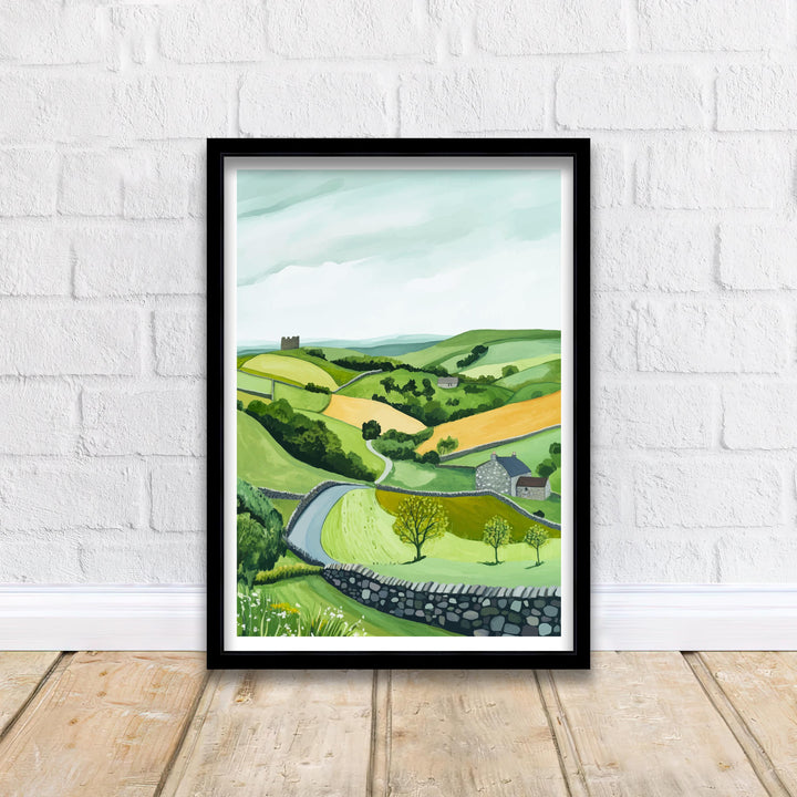 Scottish Highlands Travel Poster Scotland Landscape Art Scottish Highlands Print Scenic Scottish Nature Poster
