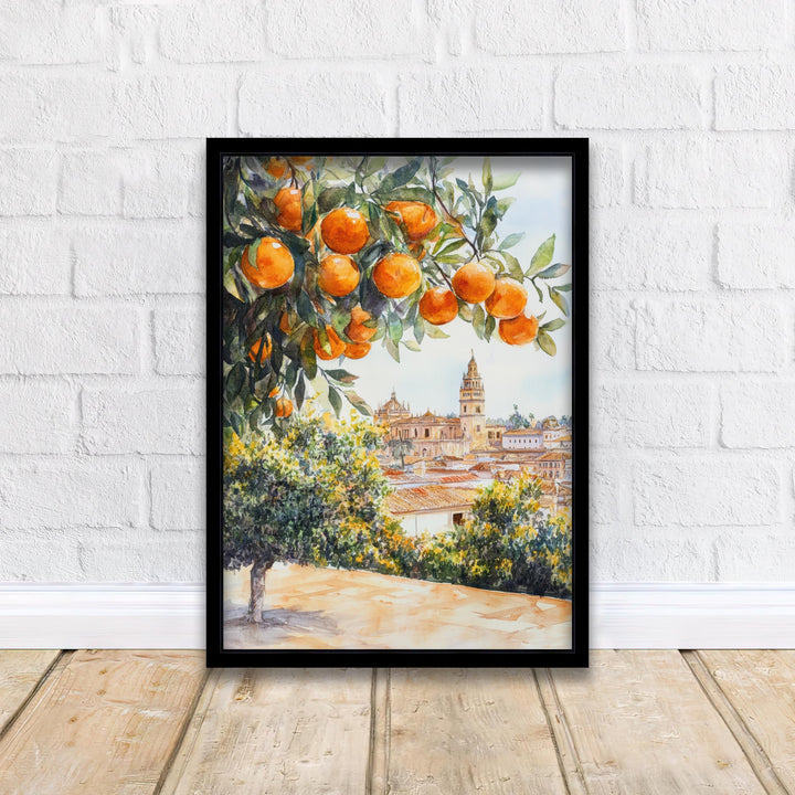 Seville Spain Watercolor Painting Spanish City Art Seville Print Scenic Spanish Landscape Decor