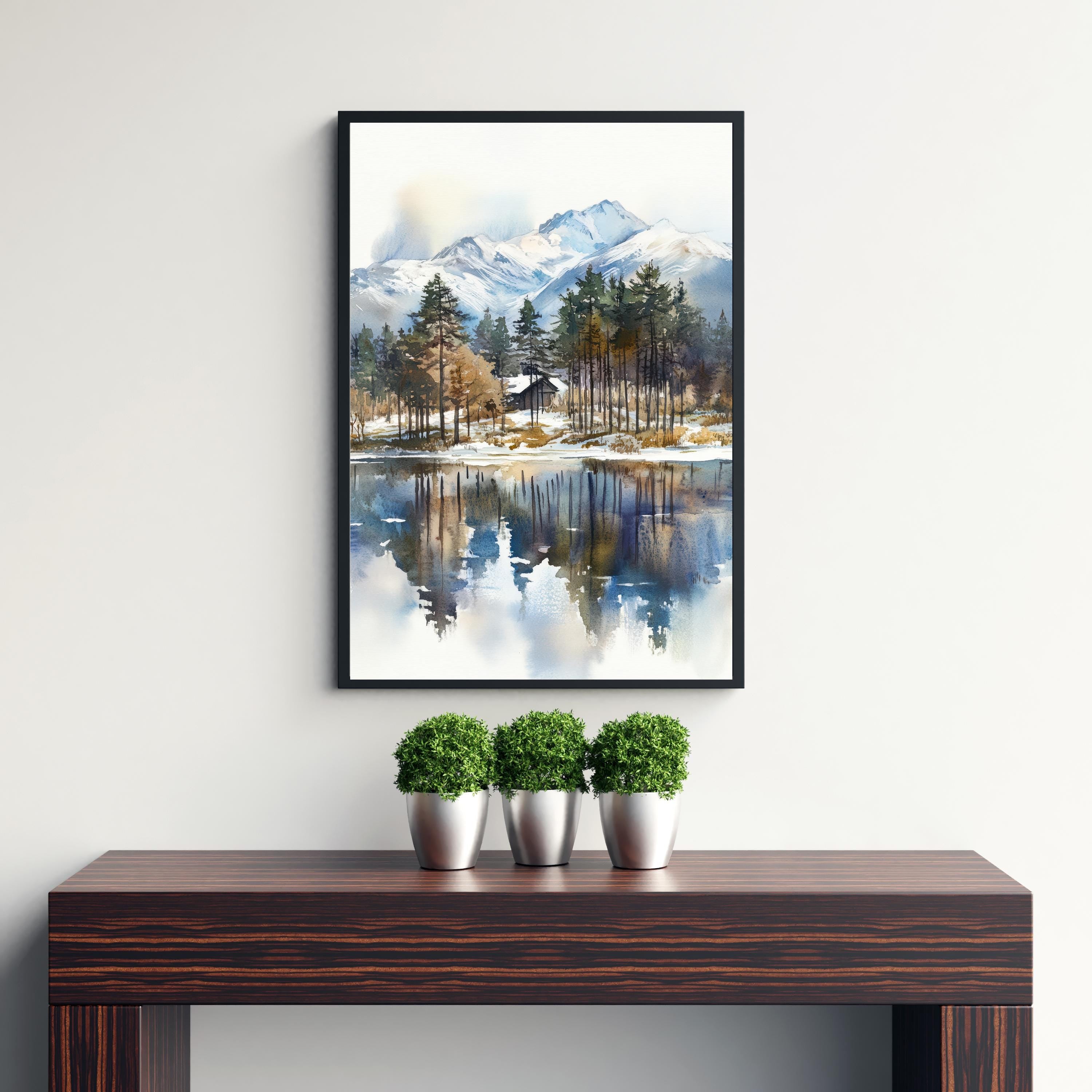 Aviemore Scotland Watercolor Painting Scottish Highlands Art Aviemore Print Scenic Scotland Decor