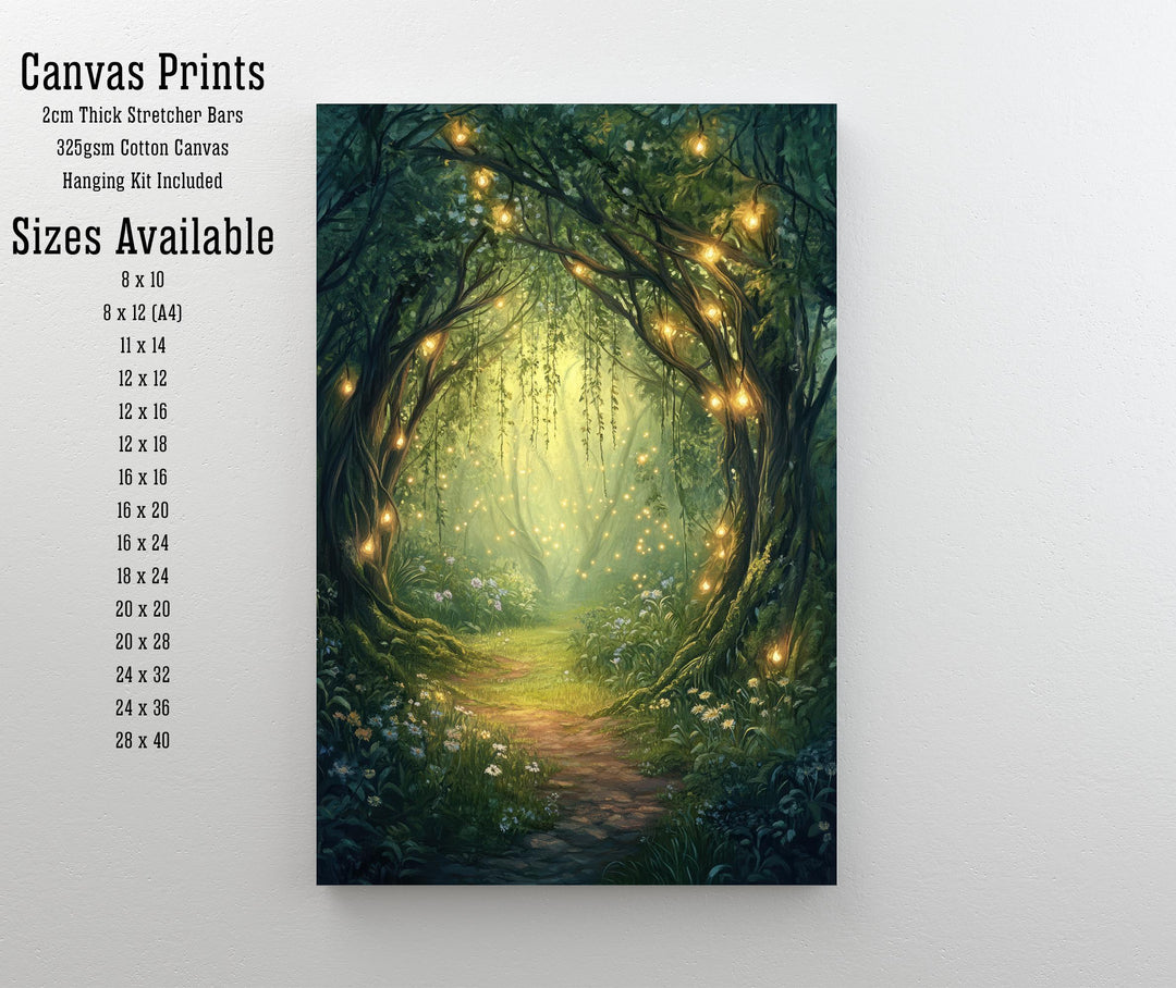 Willow Grove Fairy Entrance Art Print Cottagecore Decor Whimsical Woodland Wall Art Vintage Nature Poster for Cozy Homes and Forest Inspired