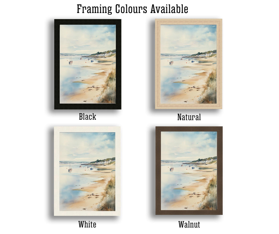 Hayle Watercolor Painting Cornwall Coastal Art Hayle Print Scenic Seaside Decor
