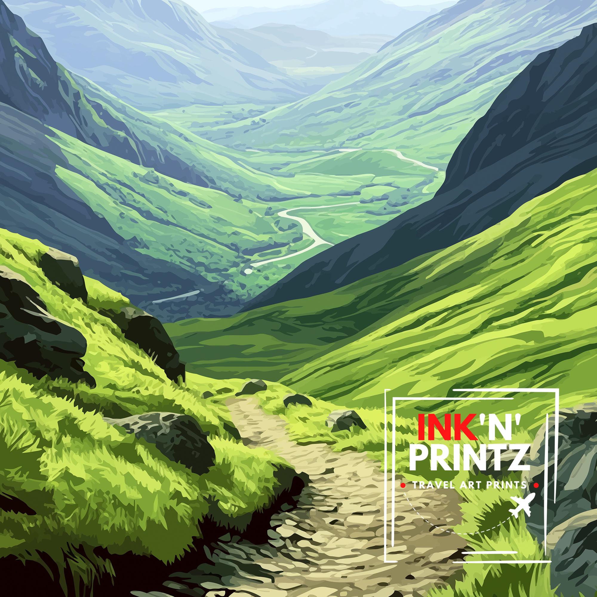 Braemar Scotland Travel Poster Scottish Village Art Braemar Print Scenic Highland Village Decor Gift for Scotland Lovers