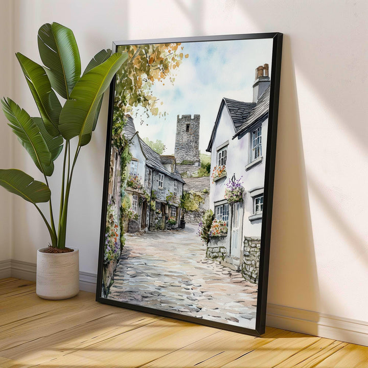 Cartmel Village Lake District Watercolor Painting Cartmel Print Scenic Village Decor Gift for Lake District Lovers