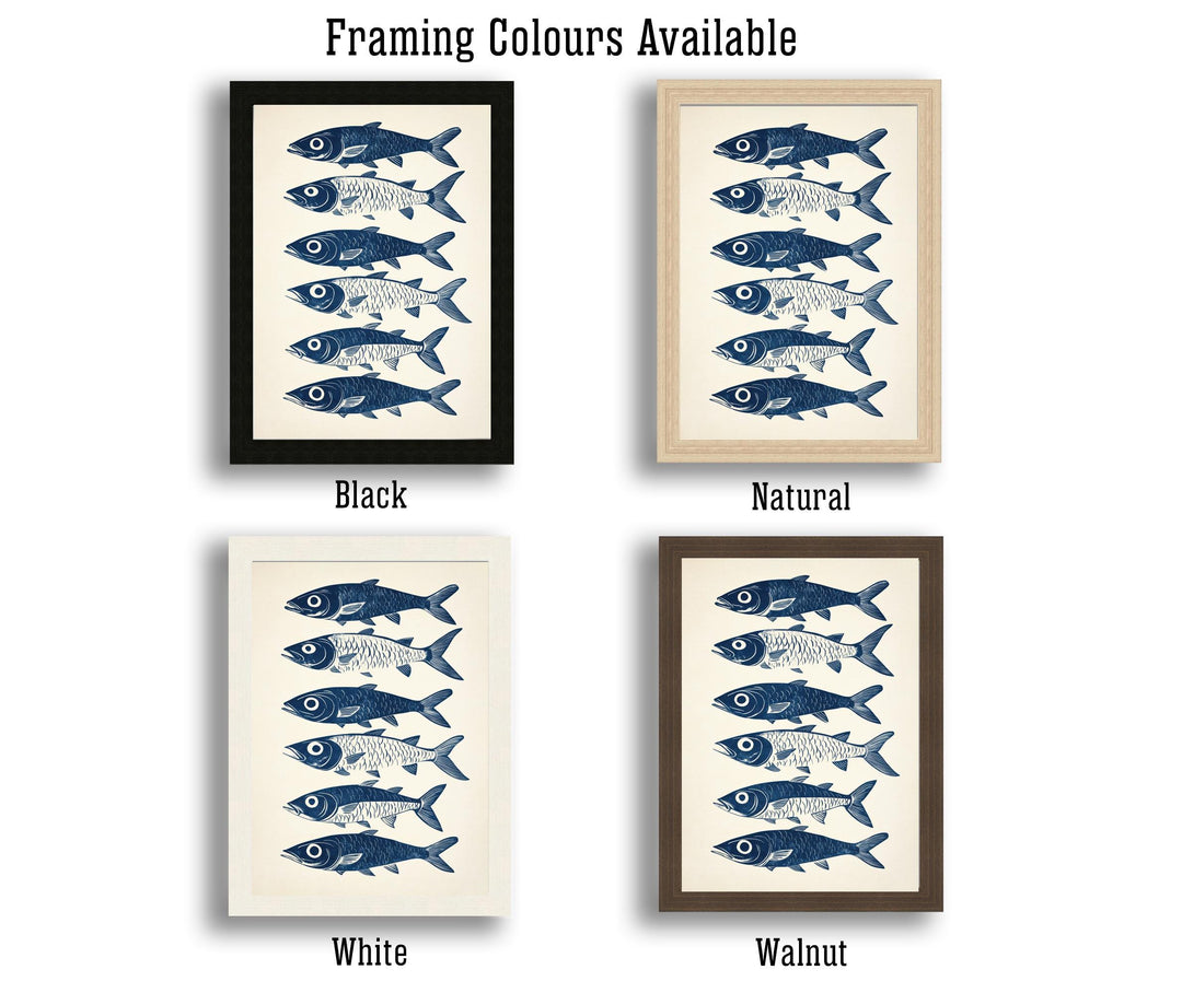 Mackerel Kitchen Poster Vintage Fish Art Print Coastal Kitchen Decor Nautical Wall Art for Cozy Homes and Seafood Lover Inspired Spaces