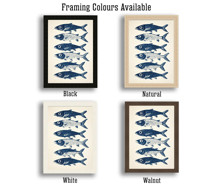 Mackerel Kitchen Poster Vintage Fish Art Print Coastal Kitchen Decor Nautical Wall Art for Cozy Homes and Seafood Lover Inspired Spaces