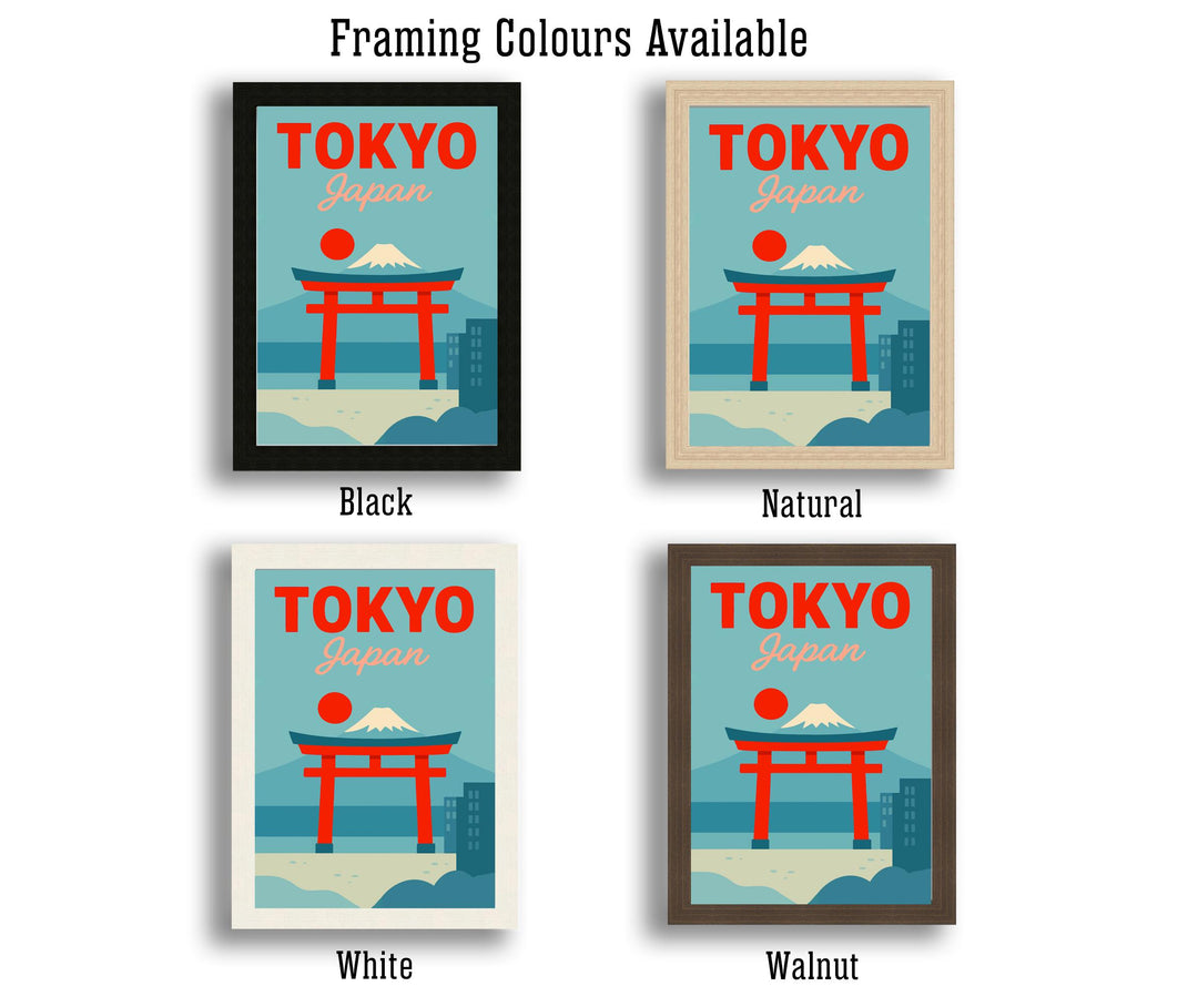 Tokyo Vintage Travel Poster Tokyo Wall Art Tokyo Print Scenic Japanese City Art Gift for Japan Lovers Wanderlust Decor