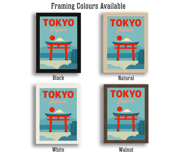 Tokyo Vintage Travel Poster Tokyo Wall Art Tokyo Print Scenic Japanese City Art Gift for Japan Lovers Wanderlust Decor