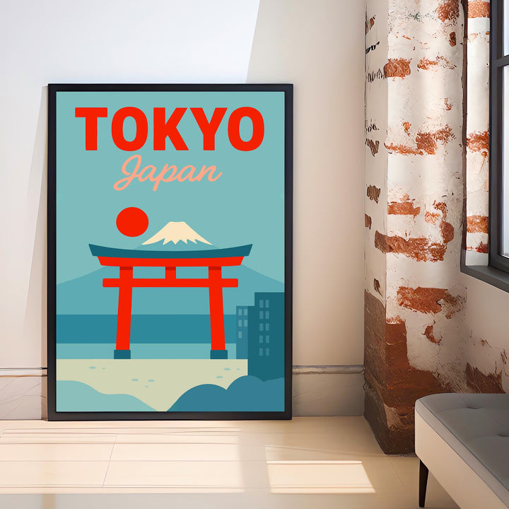 Tokyo Vintage Travel Poster Tokyo Wall Art Tokyo Print Scenic Japanese City Art Gift for Japan Lovers Wanderlust Decor