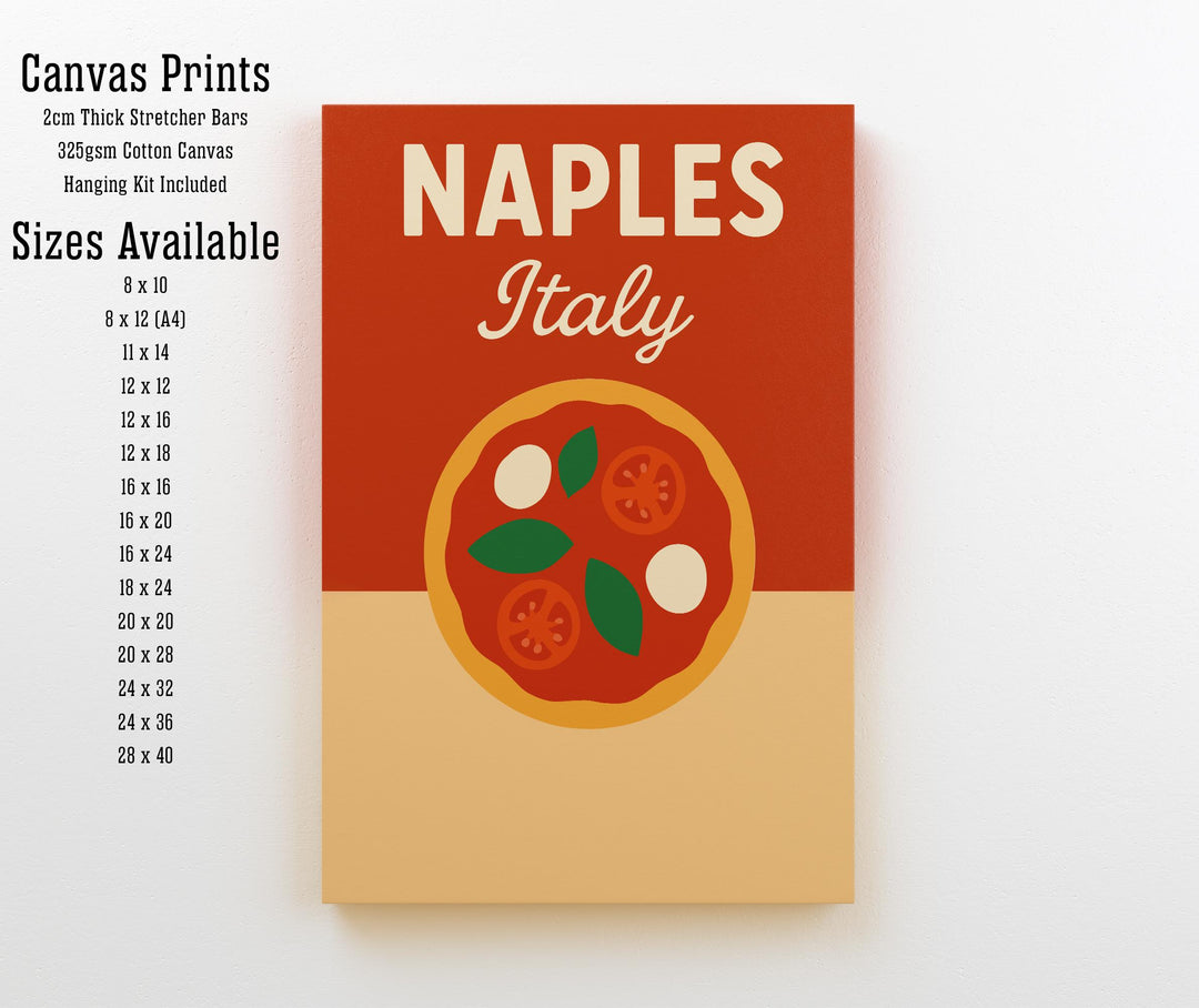 Naples Italy Vintage Travel Poster Naples Wall Art Italy Print Scenic City Art Gift for Italy Lovers Wanderlust Decor